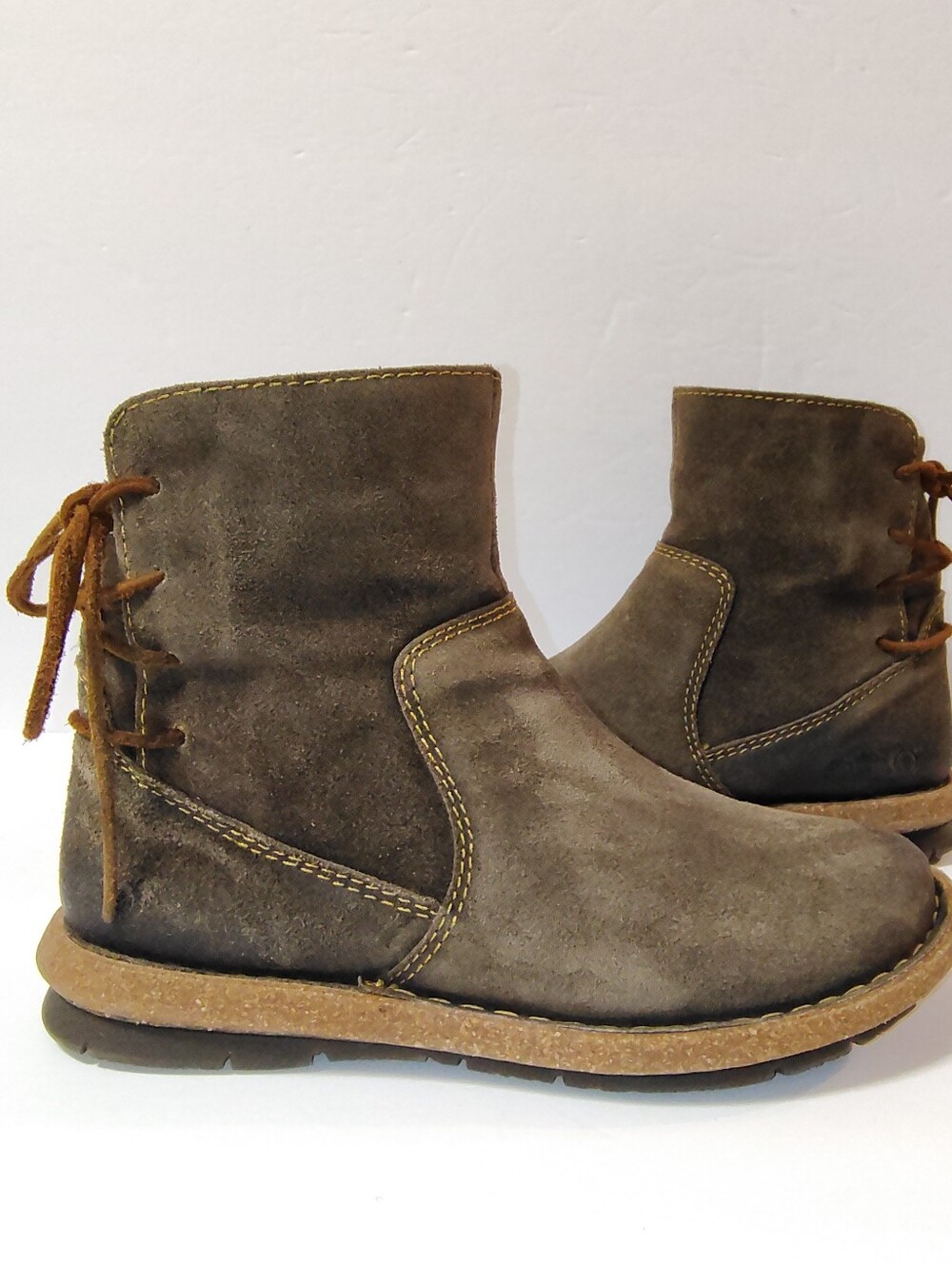 Born Taran Distressed Leather Ankle Zip-Up Terrain Comfort Handcrafted Boots 9 - Picture 6 of 12